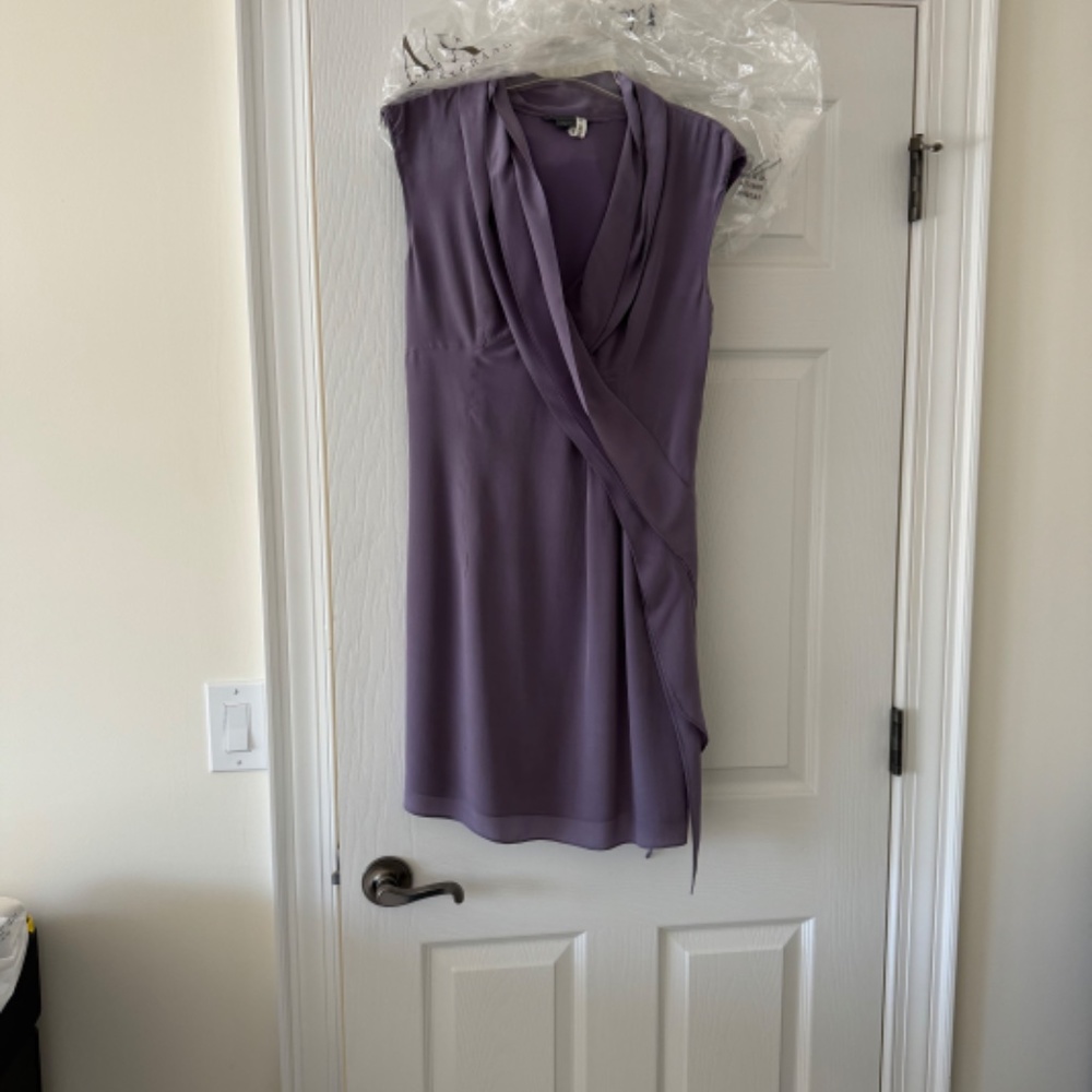 A/X Armani Exchange Silk Dress/Knee Length/Violet Dusk